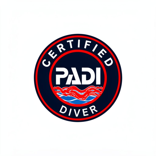 PADI Certified Open Water Scuba Diver badge